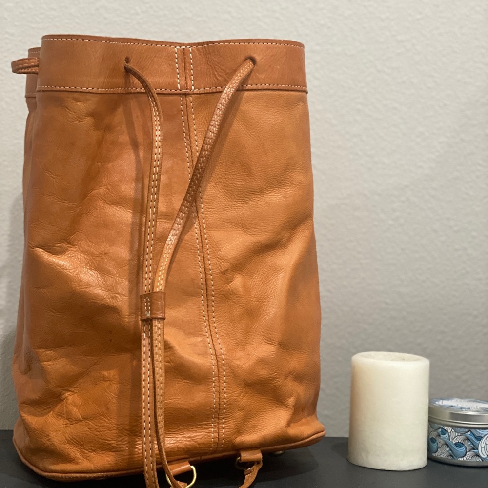 Weathered Leather Purse/Backpack